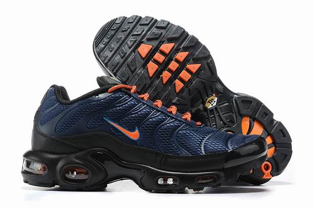 Nike Air Max Plus Tn Men's Running Shoes Navy Black Orange-17